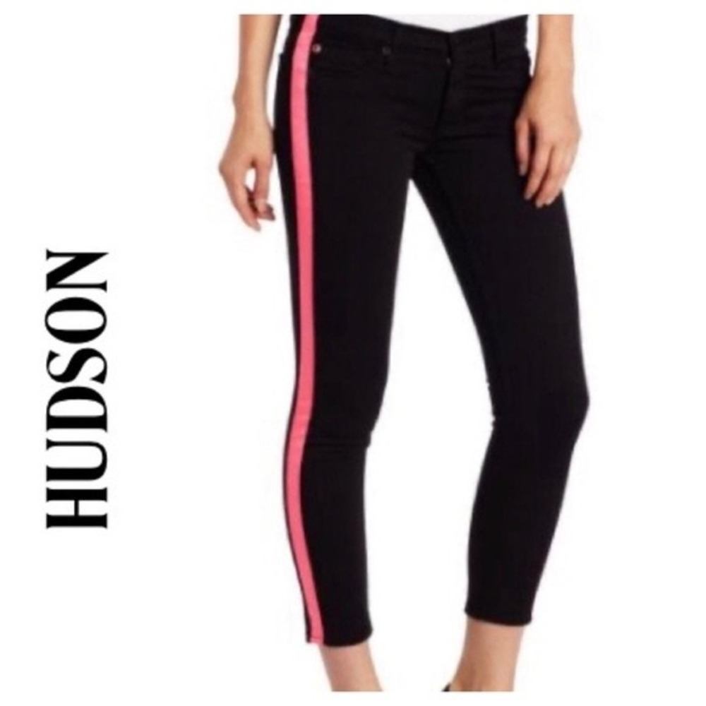 Hudson Loulou Tuxedo Skinny Cropped Jeans Size 28